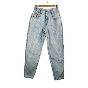 VTG Zena Jeans 26x31 Button zip Barrel Leg Baggy Rigid Cotton High Waist‎